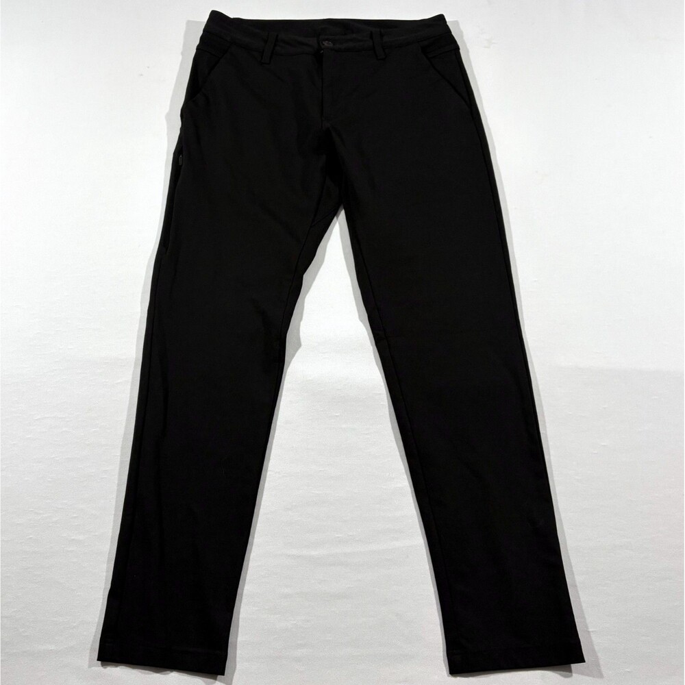 BYLT Mens Black Everyday Pant 2.0 Stretch Tapered Golf Preppy Performance Sz M
